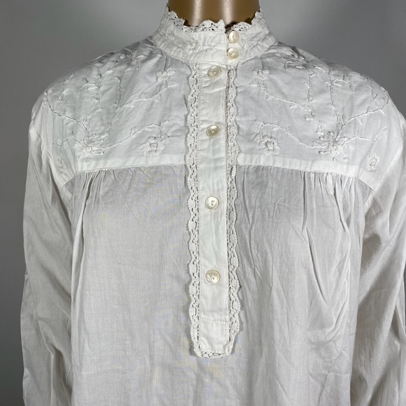 Hand Embroidered Papy Boez Women’s NWT Size M/L 100% Cotton Dress Vintage - Picture 3 of 12